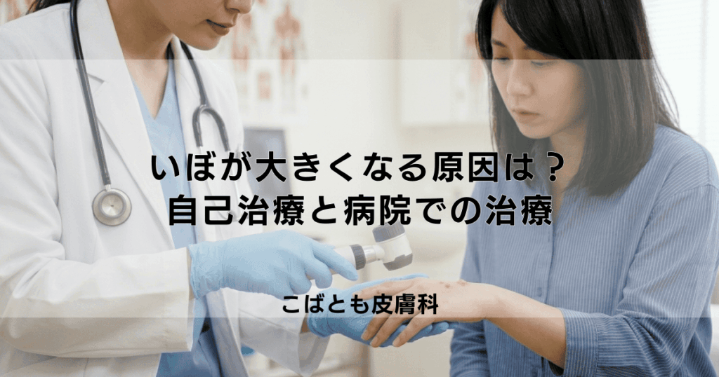 いぼが大きくなる原因とは？自分でできる治し方と病院での治療法