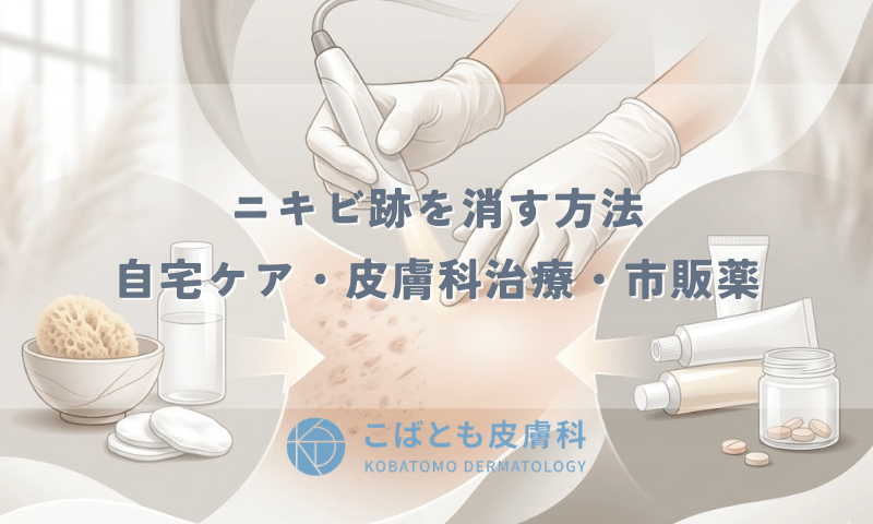 ニキビ跡を消す方法｜自宅ケア・皮膚科治療・市販薬の効果を徹底比較