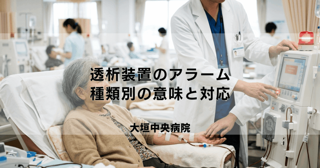 透析装置のアラームが鳴ったら？種類別の意味と対応【患者さん向け】