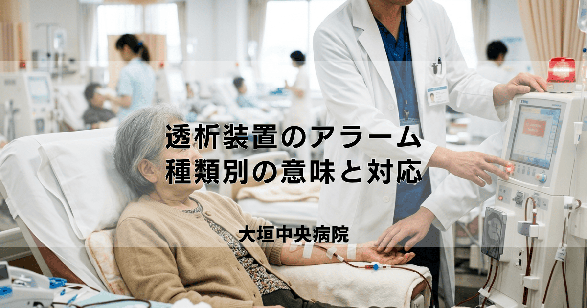 透析装置のアラームが鳴ったら？種類別の意味と対応【患者さん向け】