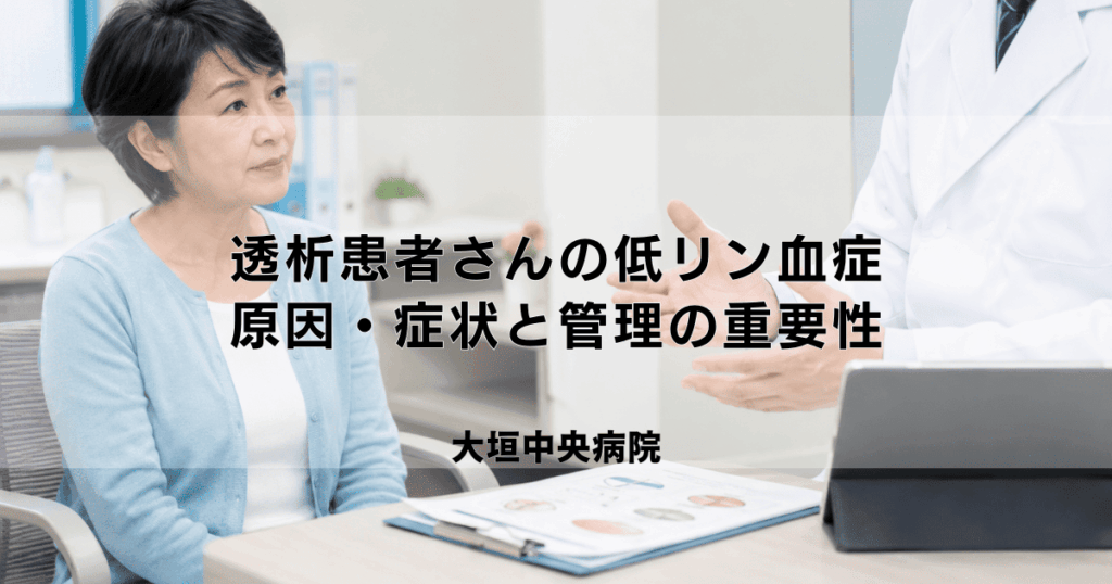 透析患者さんの低リン血症｜原因・症状と適切なリン管理の重要性