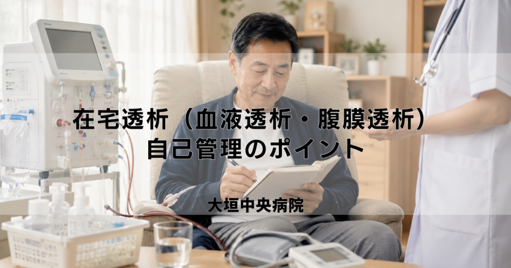在宅透析（血液透析・腹膜透析）と自己管理のポイント｜自宅での治療