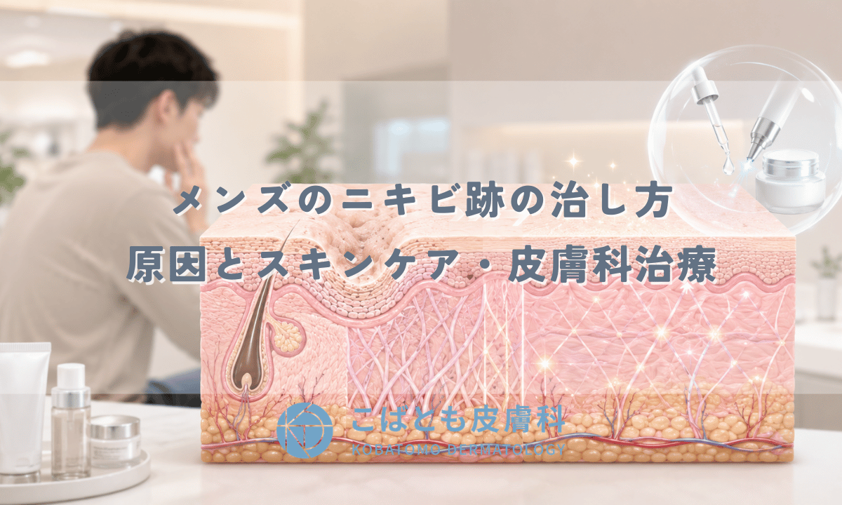 メンズのニキビ跡の治し方｜男性に多い原因とスキンケア・皮膚科治療