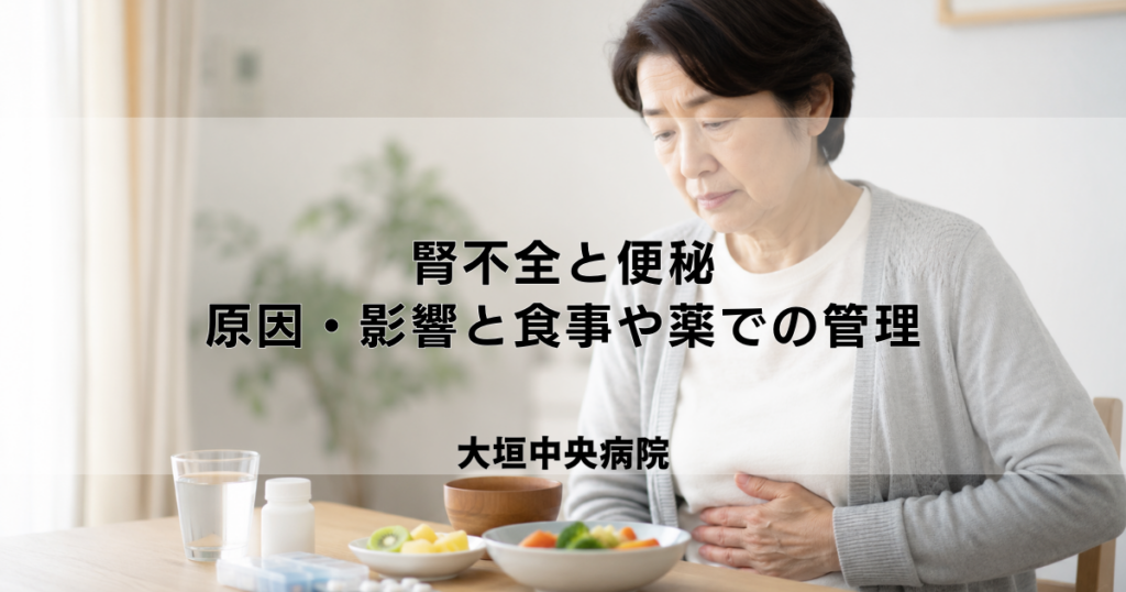 腎不全と便秘｜原因・影響と食事（食物繊維）や薬での排便管理
