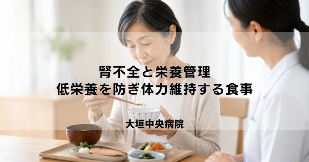 腎不全と栄養管理｜低栄養を防ぎ体力を維持するための食事の基本