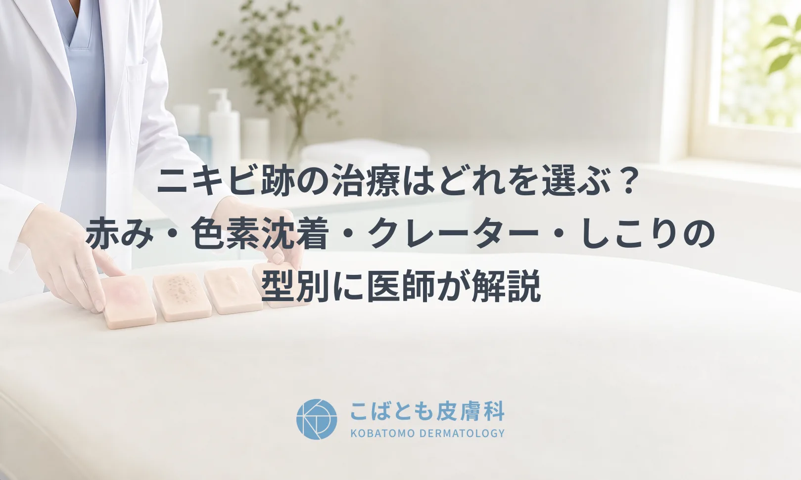 ニキビ跡の治療はどれを選ぶ？赤み・色素沈着・クレーター・しこりの型別に医師が解説