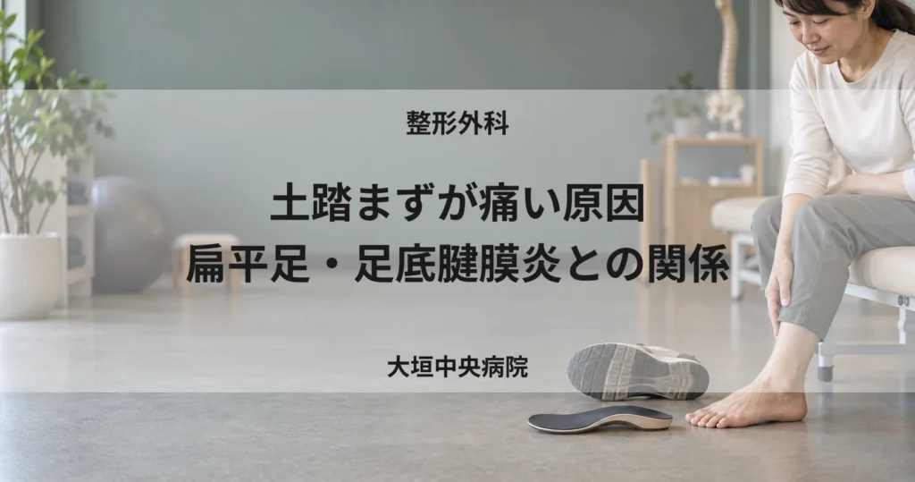 土踏まずが痛い原因｜扁平足・足底腱膜炎との関係