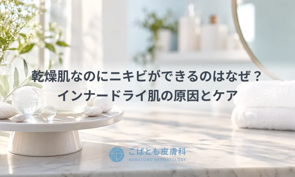 乾燥肌なのにニキビができるのはなぜ？インナードライ肌の原因とケア