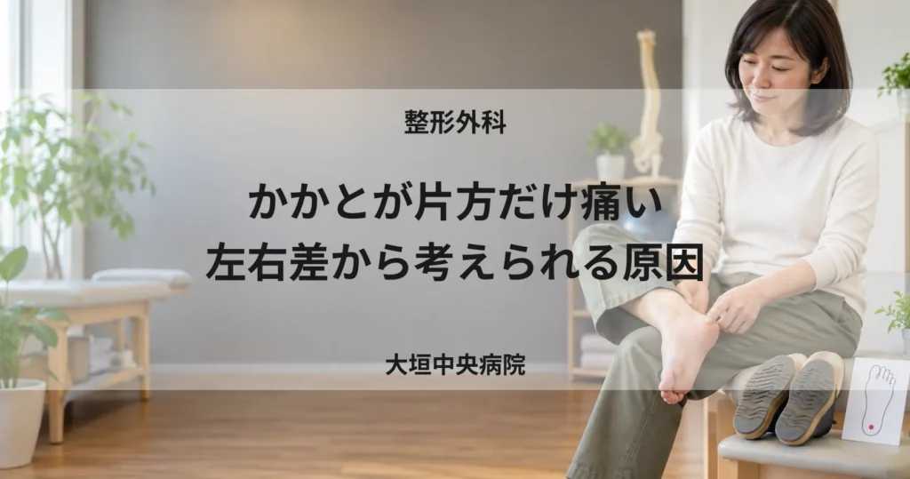 かかとが片方だけ痛い｜左右差から考えられる原因