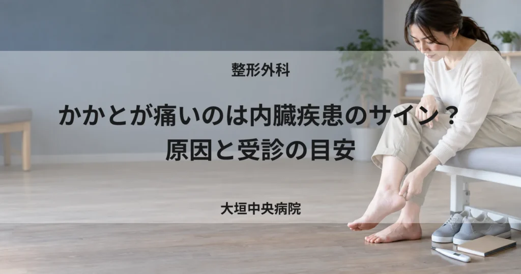 かかとが痛いのは内臓疾患のサイン？原因と受診の目安